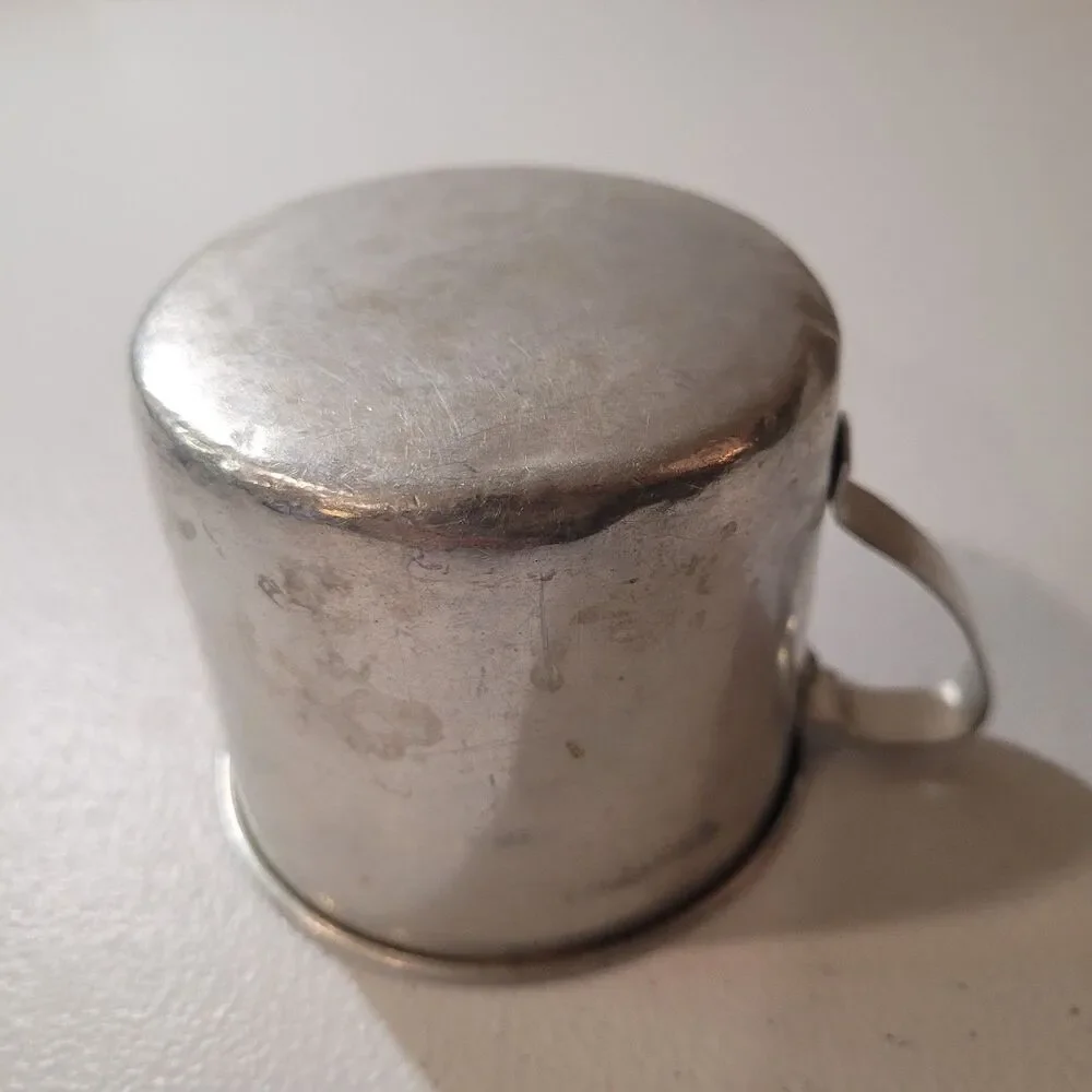 Vintage Aluminum Camping Mug – Metal Cup with Handle – 3